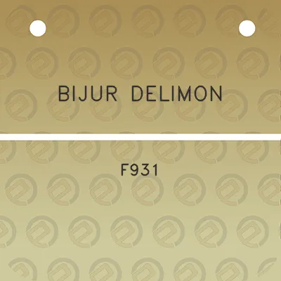 bijur-delimon-f931