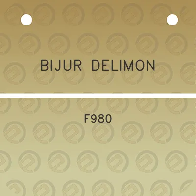 bijur-delimon-f980