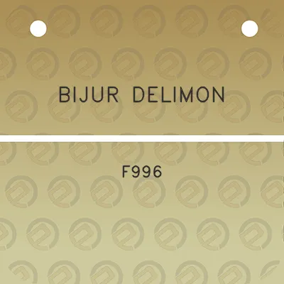 bijur-delimon-f996