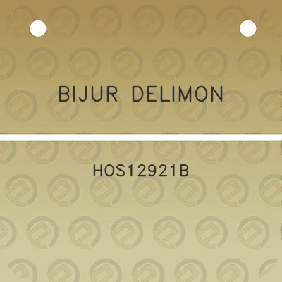 bijur-delimon-hos12921b