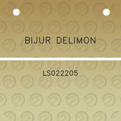 bijur-delimon-ls022205