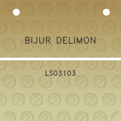 bijur-delimon-ls03103