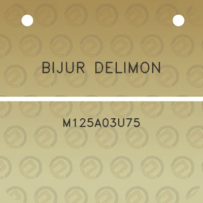 bijur-delimon-m125a03u75