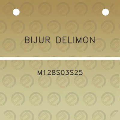 bijur-delimon-m128s03s25