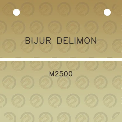 bijur-delimon-m2500