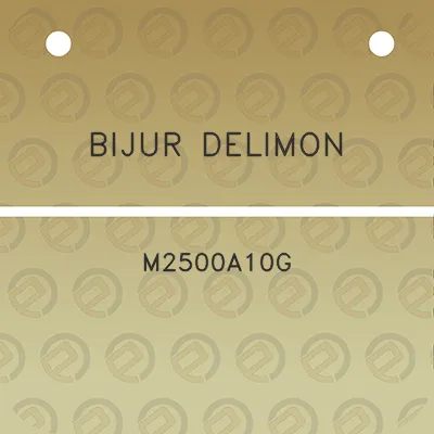 bijur-delimon-m2500a10g