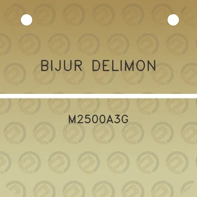 bijur-delimon-m2500a3g