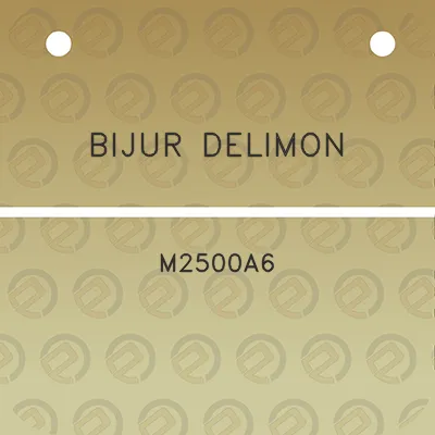 bijur-delimon-m2500a6