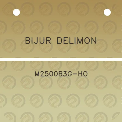 bijur-delimon-m2500b3g-ho