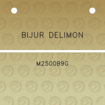 bijur-delimon-m2500b9g