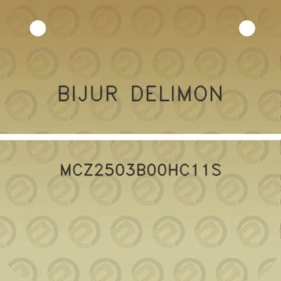 bijur-delimon-mcz2503b00hc11s