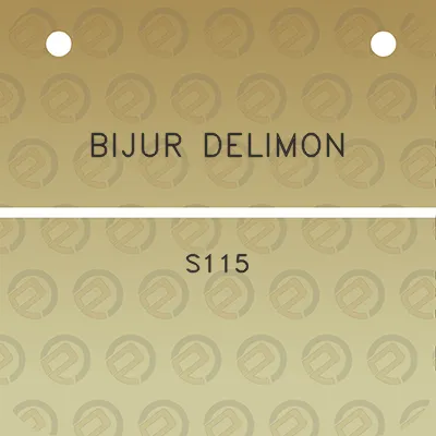 bijur-delimon-s115