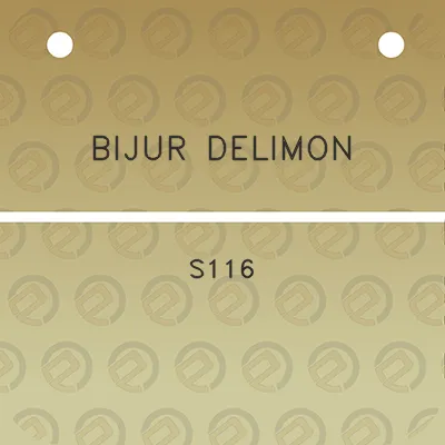 bijur-delimon-s116