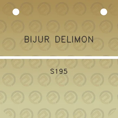 bijur-delimon-s195