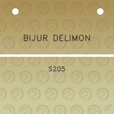 bijur-delimon-s205