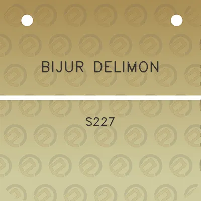 bijur-delimon-s227