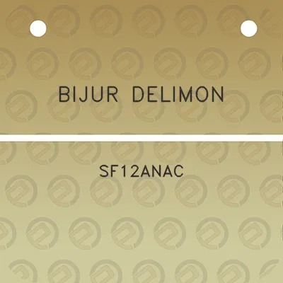 bijur-delimon-sf12anac