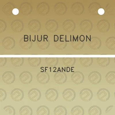 bijur-delimon-sf12ande