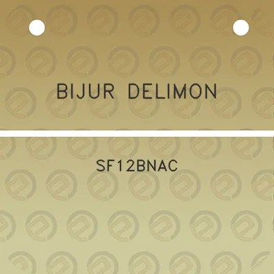 bijur-delimon-sf12bnac