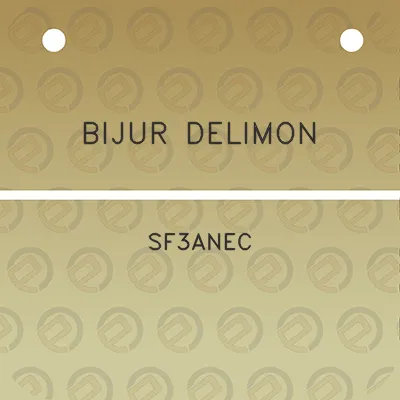 bijur-delimon-sf3anec