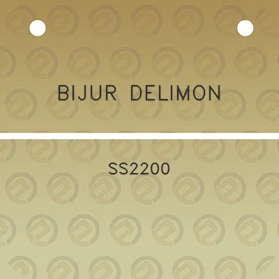 bijur-delimon-ss2200