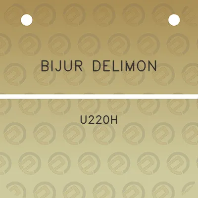 bijur-delimon-u220h