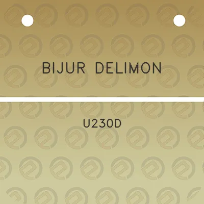 bijur-delimon-u230d