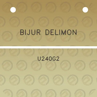 bijur-delimon-u240g2