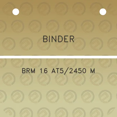 binder-brm-16-at52450-m