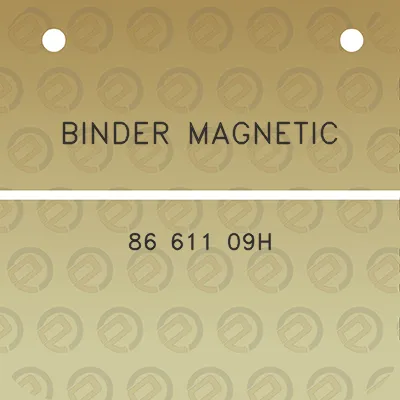 binder-magnetic-86-611-09h