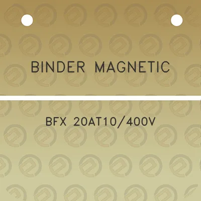 binder-magnetic-bfx-20at10400v