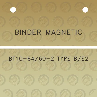 binder-magnetic-bt10-6460-2-type-be2