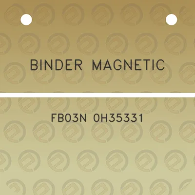 binder-magnetic-fb03n-0h35331