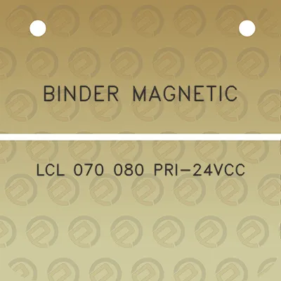 binder-magnetic-lcl-070-080-pri-24vcc