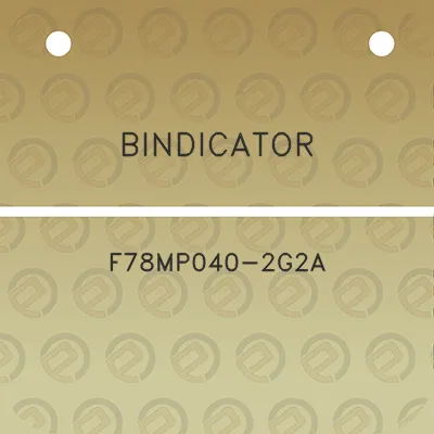 bindicator-f78mp040-2g2a