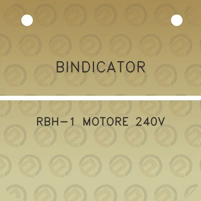 bindicator-rbh-1-motore-240v