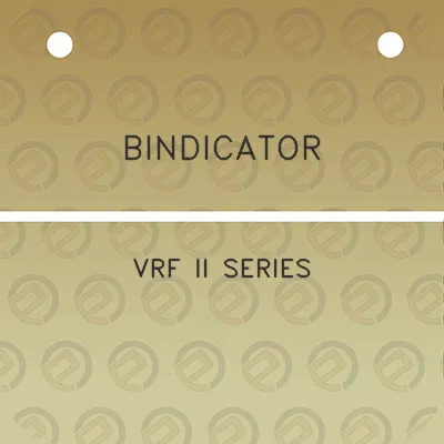 bindicator-vrf-ii-series