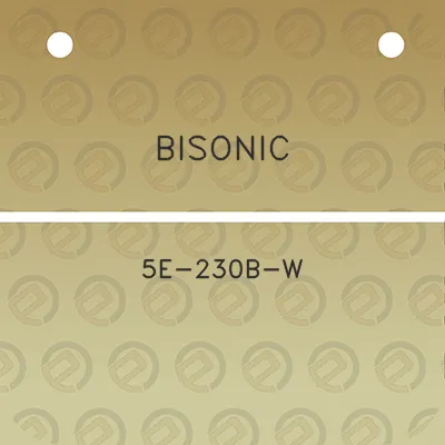 bisonic-5e-230b-w