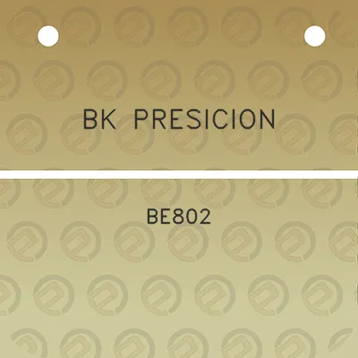 bk-presicion-be802