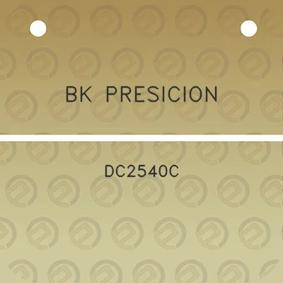 bk-presicion-dc2540c