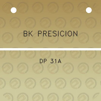 bk-presicion-dp-31a