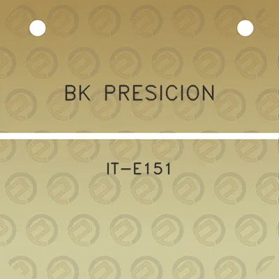 bk-presicion-it-e151