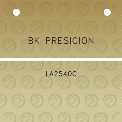 bk-presicion-la2540c