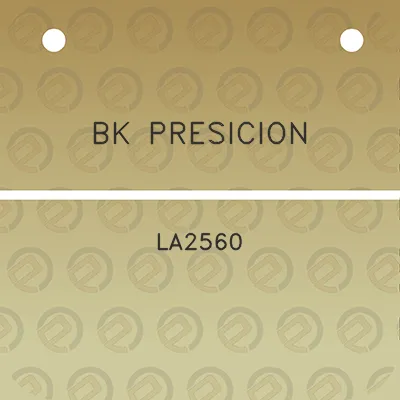 bk-presicion-la2560