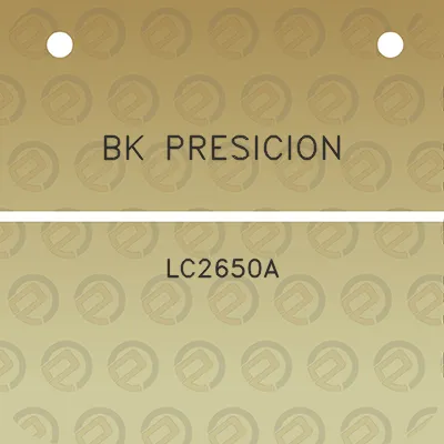 bk-presicion-lc2650a