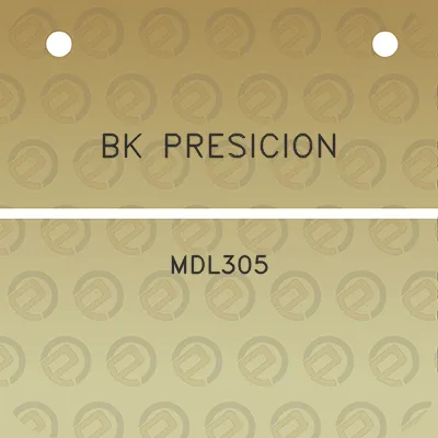 bk-presicion-mdl305