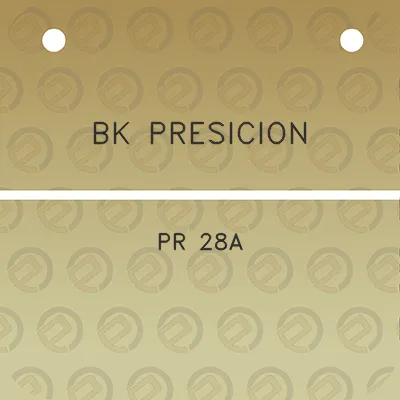 bk-presicion-pr-28a