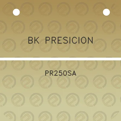 bk-presicion-pr250sa