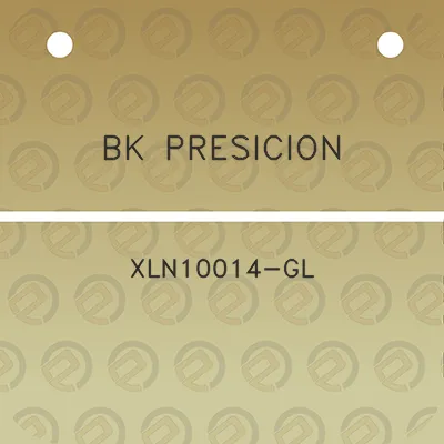 bk-presicion-xln10014-gl