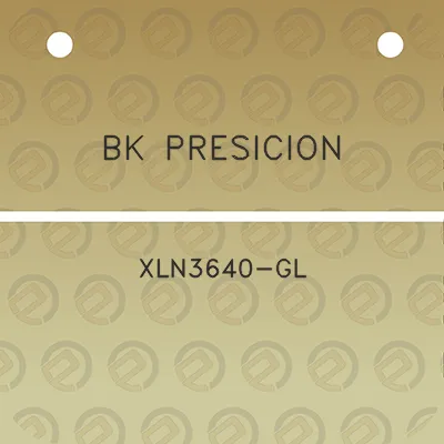 bk-presicion-xln3640-gl